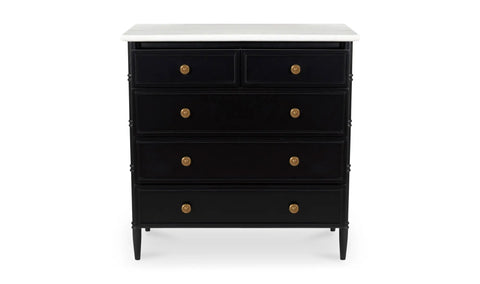 Eleanor 5 Drawer Chest Black