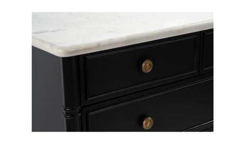 Eleanor 5 Drawer Chest Black