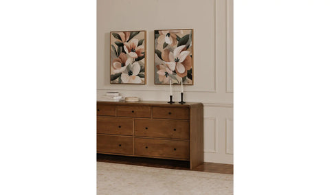 Riley 7 Drawer Dresser Oak