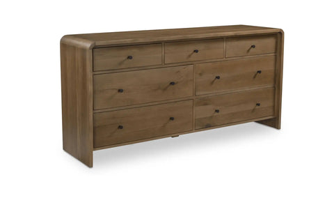 Riley 7 Drawer Dresser Oak