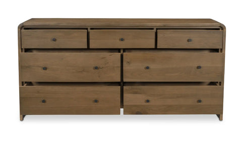 Riley 7 Drawer Dresser Oak