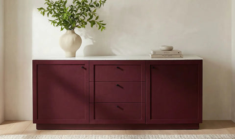 Nadine Sideboard Deep Burgundy