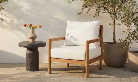 Nia Outdoor Side Table Charcoal