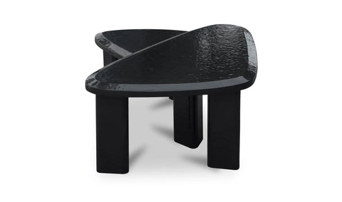 Sophie Outdoor Nesting Table Set Charcoal Lacquer