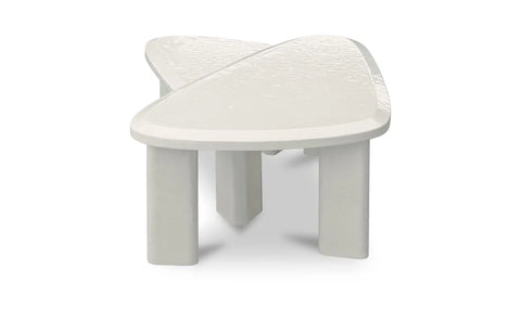 Sophie Outdoor Nesting Table Set Cream Lacquer
