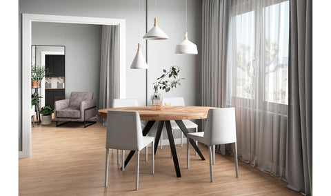 Parq Oval Dining Table Amber