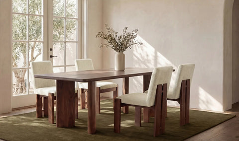 Mia Dining Chair Beige-Set of Two