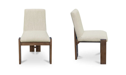 Mia Dining Chair Beige-Set of Two