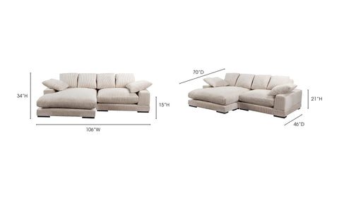 Plunge Sectional Cappuccino