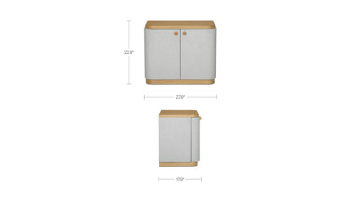 Simone Nightstand Cream