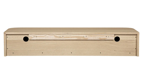 Round Off Floating Console Table Natural
