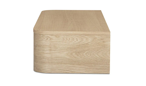 Round Off Floating Console Table Natural