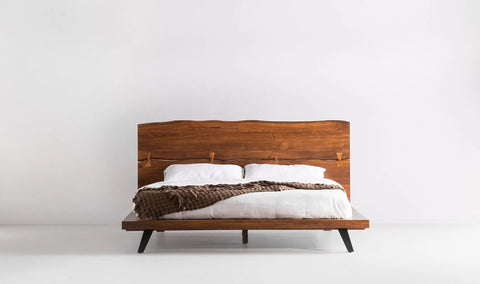 Madagascar King Platform Bed Brown