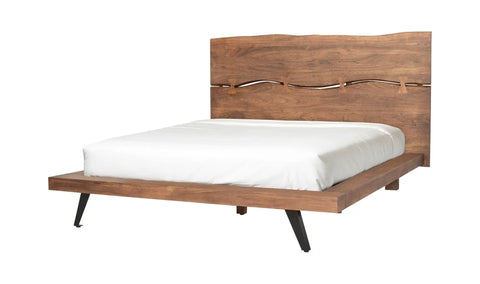 Madagascar King Platform Bed Brown