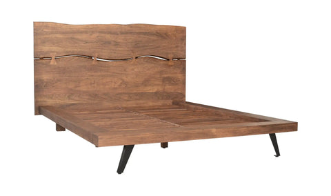 Madagascar King Platform Bed Brown