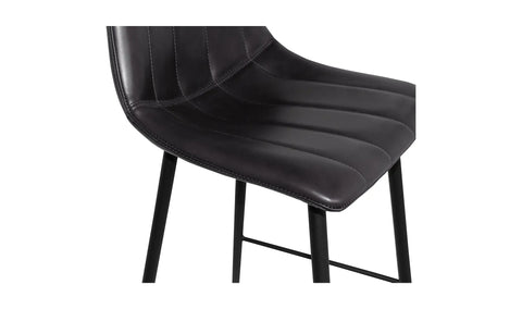 Alibi Counter Stool Matte Black - Set Of Two