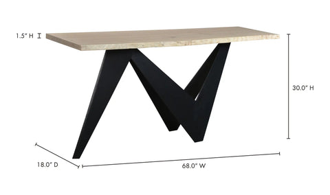 Bird Console Table Natural