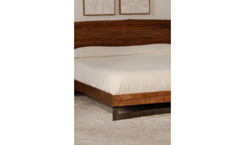 Bent King Size Bed Brown
