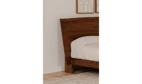 Bent King Size Bed Brown