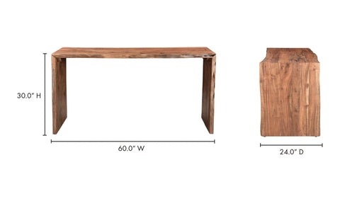 Tyrell Desk Natural Brown