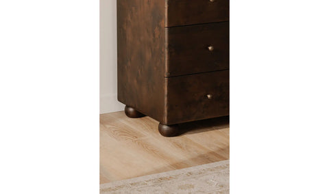 York 6 Drawer Dresser Dark Brown