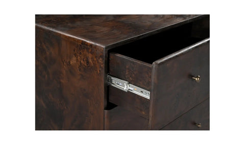 York 6 Drawer Dresser Dark Brown