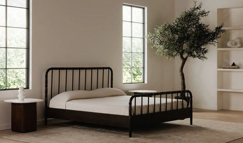 Vivian Queen Bed Dark Brown