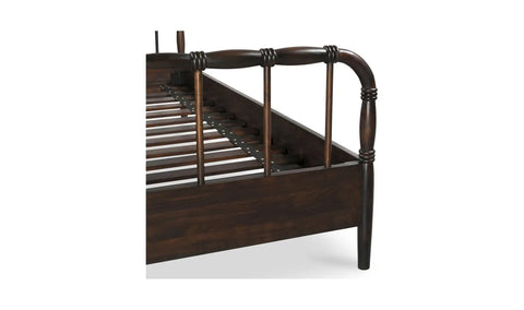 Vivian Queen Bed Dark Brown