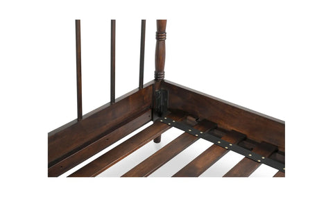 Vivian King Bed Dark Brownn