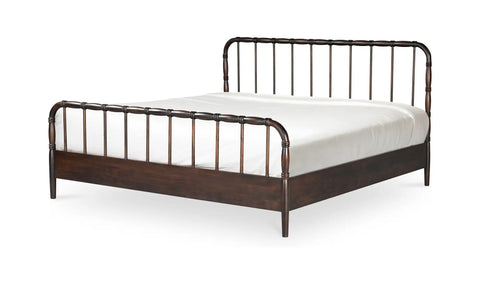 Vivian King Bed Dark Brownn