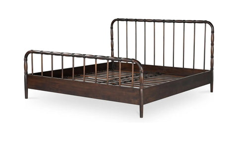 Vivian King Bed Dark Brownn