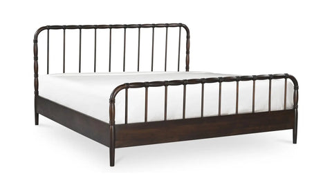 Vivian King Bed Dark Brownn