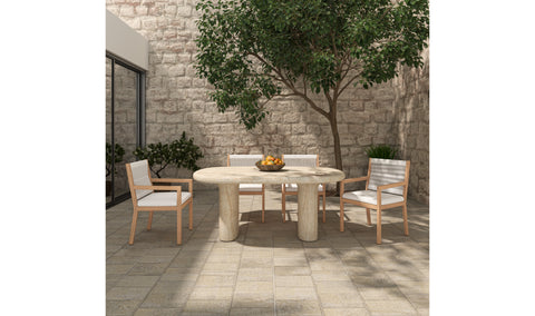 Warby Outdoor Dining Table Beige
