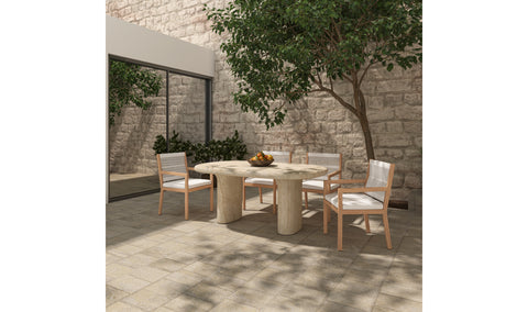 Warby Outdoor Dining Table Beige