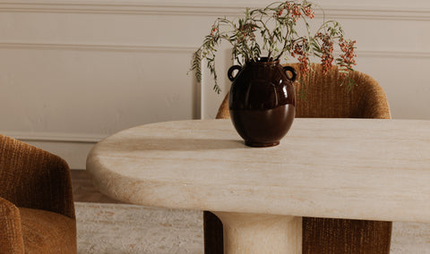 Warby Outdoor Dining Table Beige