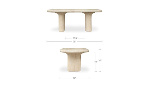 Warby Outdoor Dining Table Beige