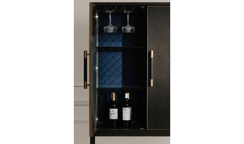 Mako Bar Cabinet Black