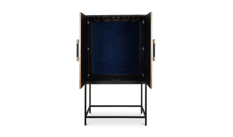 Mako Bar Cabinet Black