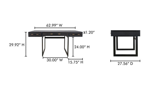 Mako Desk Black
