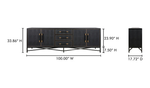 Mako Sideboard Large Black