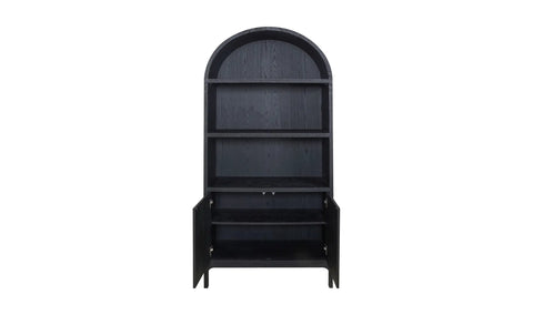 Wilde Display Cabinet Black Oak