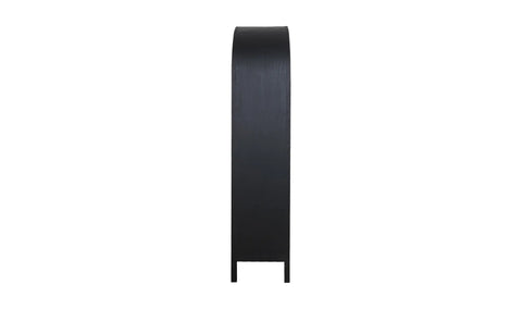 Wilde Display Cabinet Black Oak