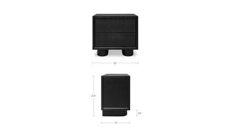 Marcelle Nightstand Black