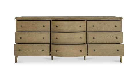 Sadie 9 Drawer Dresser Brown
