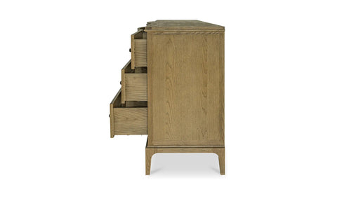 Sadie 9 Drawer Dresser Brown