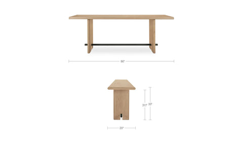 Madison Console Table Natural