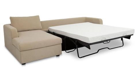 Burrow Sleeper Sectional With Storage Chaise Sand Left