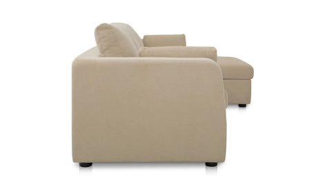 Burrow Sleeper Sectional With Storage Chaise Sand Right
