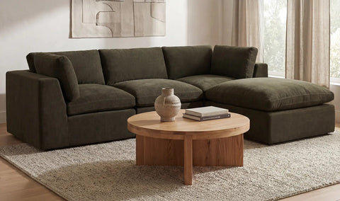 Cates Slipper Chair Dark Green