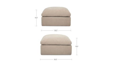 Cates Ottoman Pebble